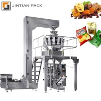 Multi Function Electronic Weighing Chips Packaging Machine Full Automatic Packing Machine Snacks With Printer For Seeds Dry Nuts