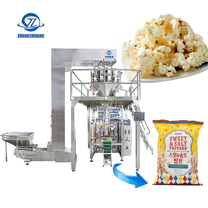 Chinese Automatic Electronic Weighing Scales Stacked Snacks Kurkure Pringels Banana Chips Popcorn Chips Packing Machine